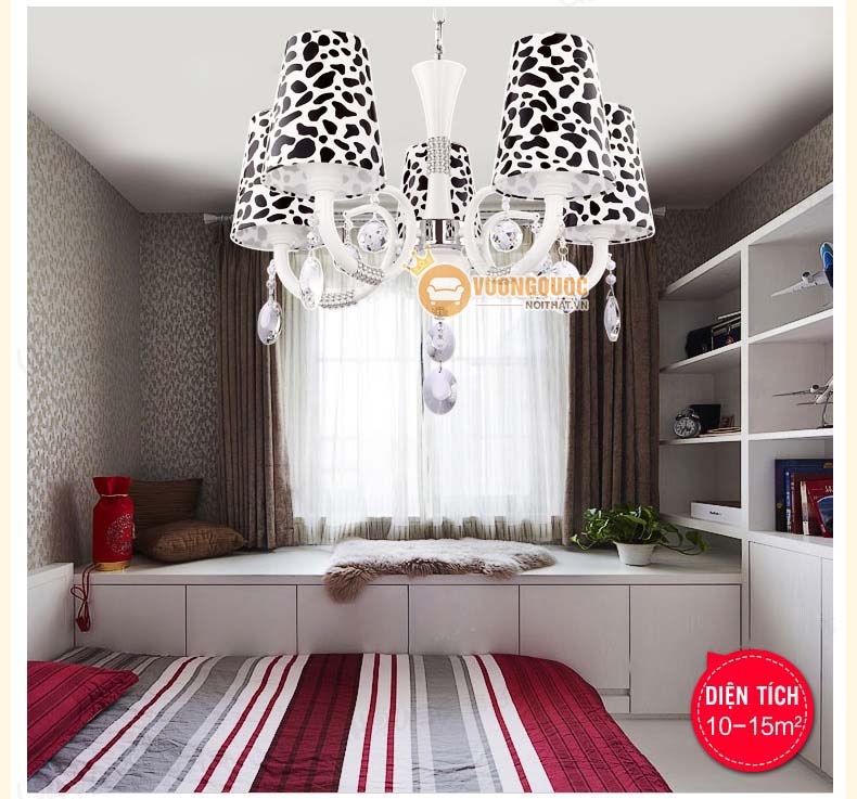 Đèn chùm trẻ em đốm bò sữa dễ thương UHS127-5